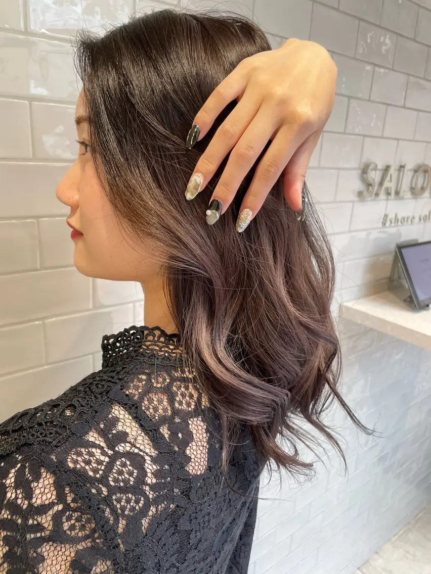 セミロング 大阪 美容師 林のヘアスタイル