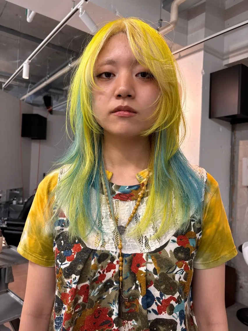 ロング カラー 中野 晴登のヘアスタイル