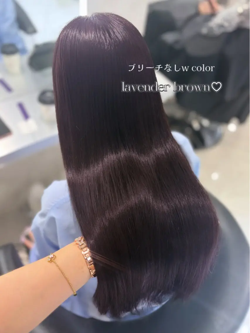 ロング ヘアカラー トリートメント レイヤー/ハイトーン 🤍reina🤍のヘアスタイル