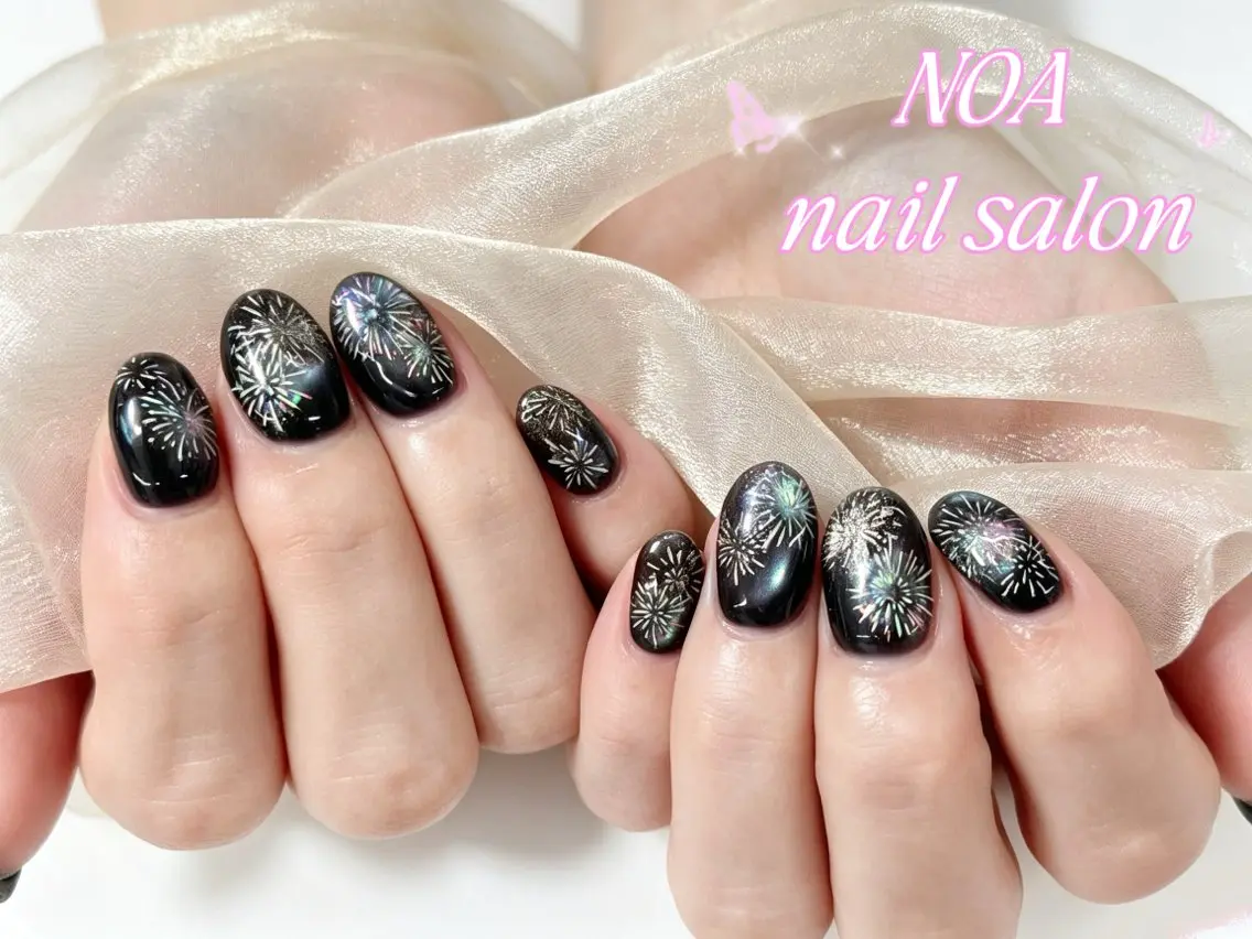 ネイル フレンチネイル グラデーション 韓国ネイル マグネットネイル 持ち込み ハンドネイル Noa Nail みつきのネイルデザイン