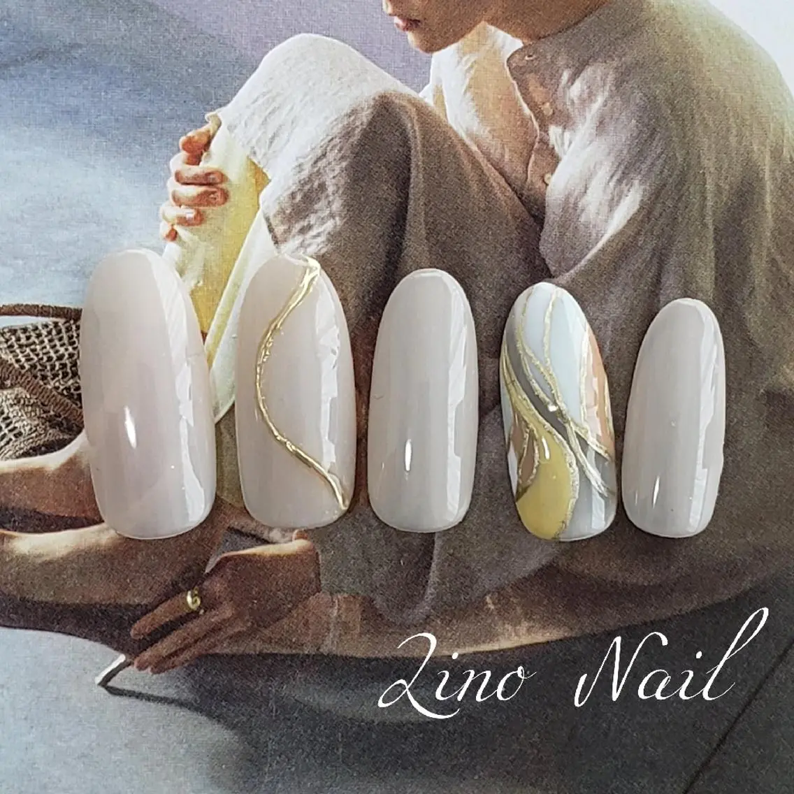 ネイル カジュアル ジェルネイル ミラーネイル ニュアンスネイル オフィスネイル Lino Nailのネイルデザイン