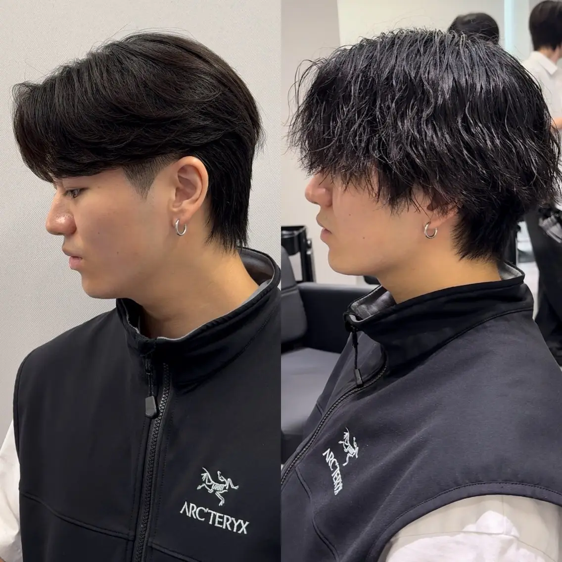 『曲がる縮毛矯正』⛄️ 1.2月限定⛄️『2名様』限定　メンズカット💇🏻+曲がる縮毛矯正✨+外部補修トリートメントの写真