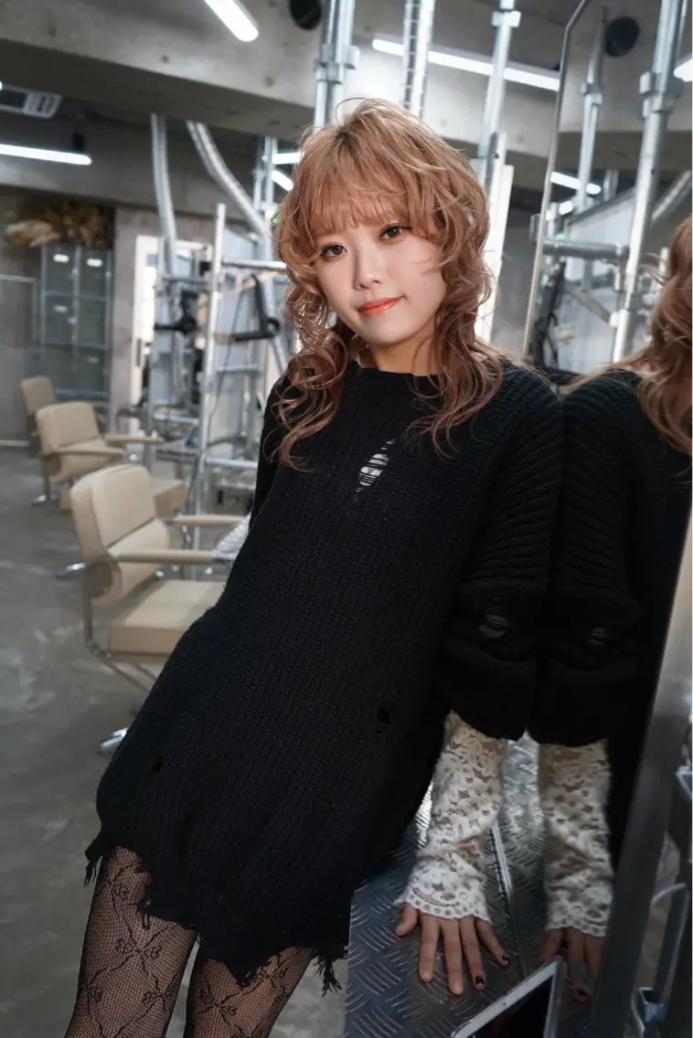 ミディアム ヘアカラー 大野 翔輝のヘアスタイル