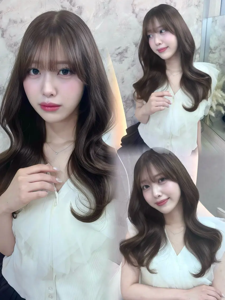 ロング カラー ヘアカラー トリートメント ️🫧中島遼香🫧 艶カラー/髪質改善のヘアスタイル