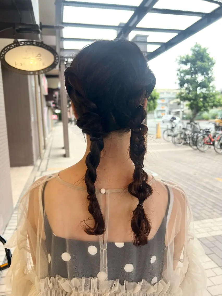 ロング ヘアアレンジ 結婚式・ブライダル ヘアセット HONOKA ボブ得意/尼崎のヘアスタイル