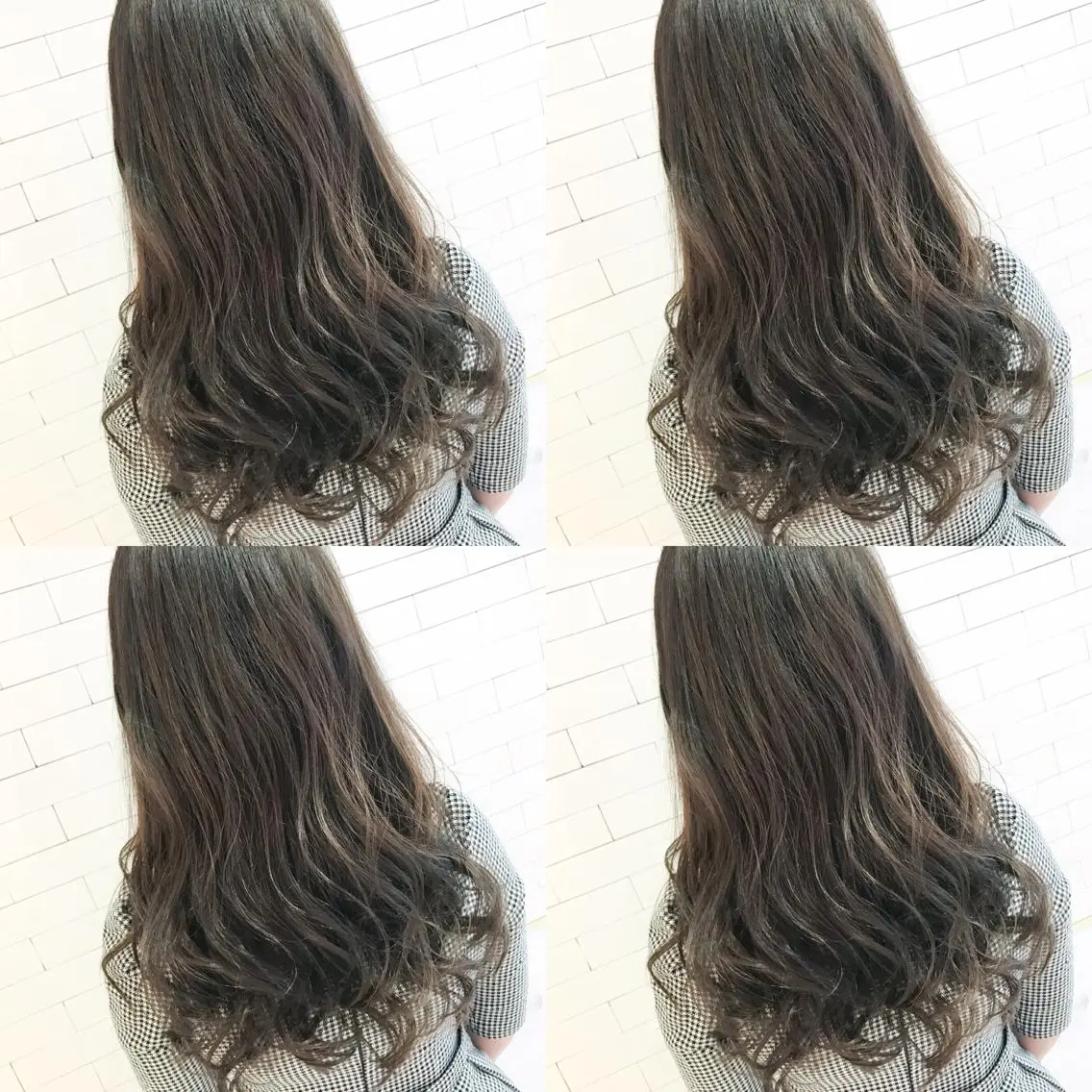 セミロング カラー ダークグレー ダークグレージュ グレージュ ハイライトカラー ハイライト 🧡ショートの達人 🧡SHOのヘアスタイル