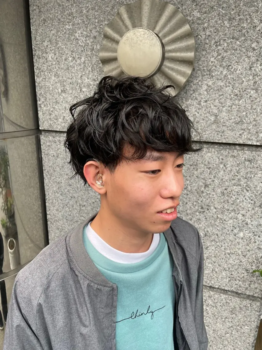 メンズ メンズパーマ メンズスパイラルパーマ KOUSUKE /レイヤーカットのヘアスタイル