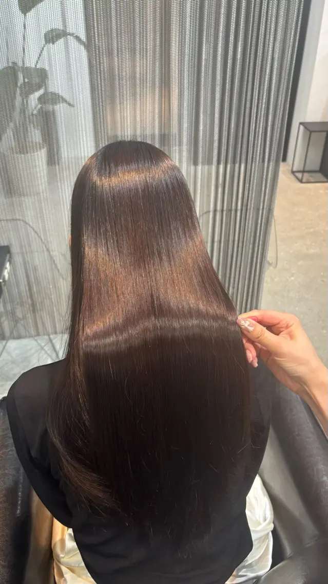 ロング 縮毛矯正 艶髪カラー・縮毛矯正 ・レイヤーAsunaのヘアスタイル