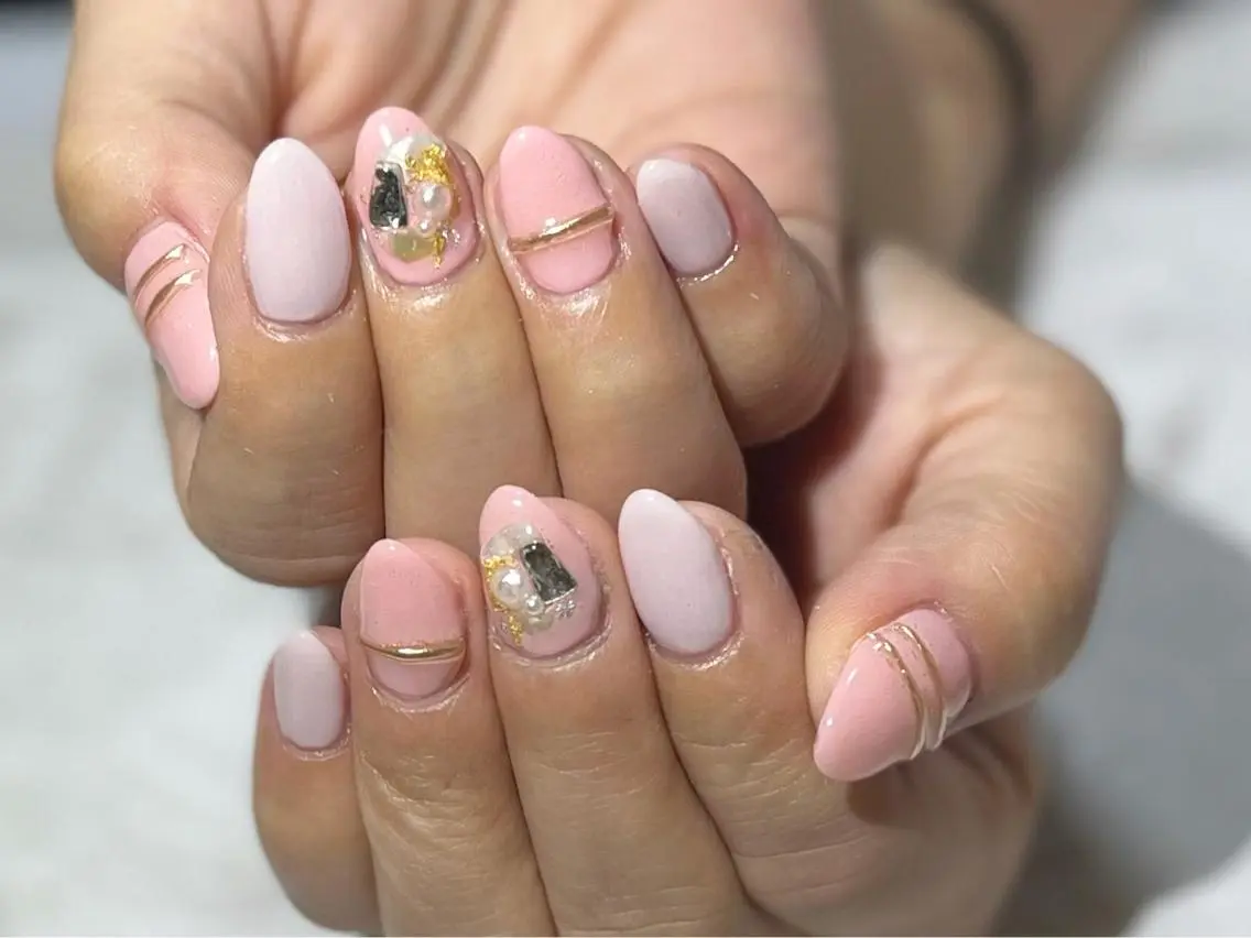 ネイル フットネイル ニュアンスネイル ピンク シンプルネイル 春ネイル nail fufla ♡yamane♡のネイルデザイン