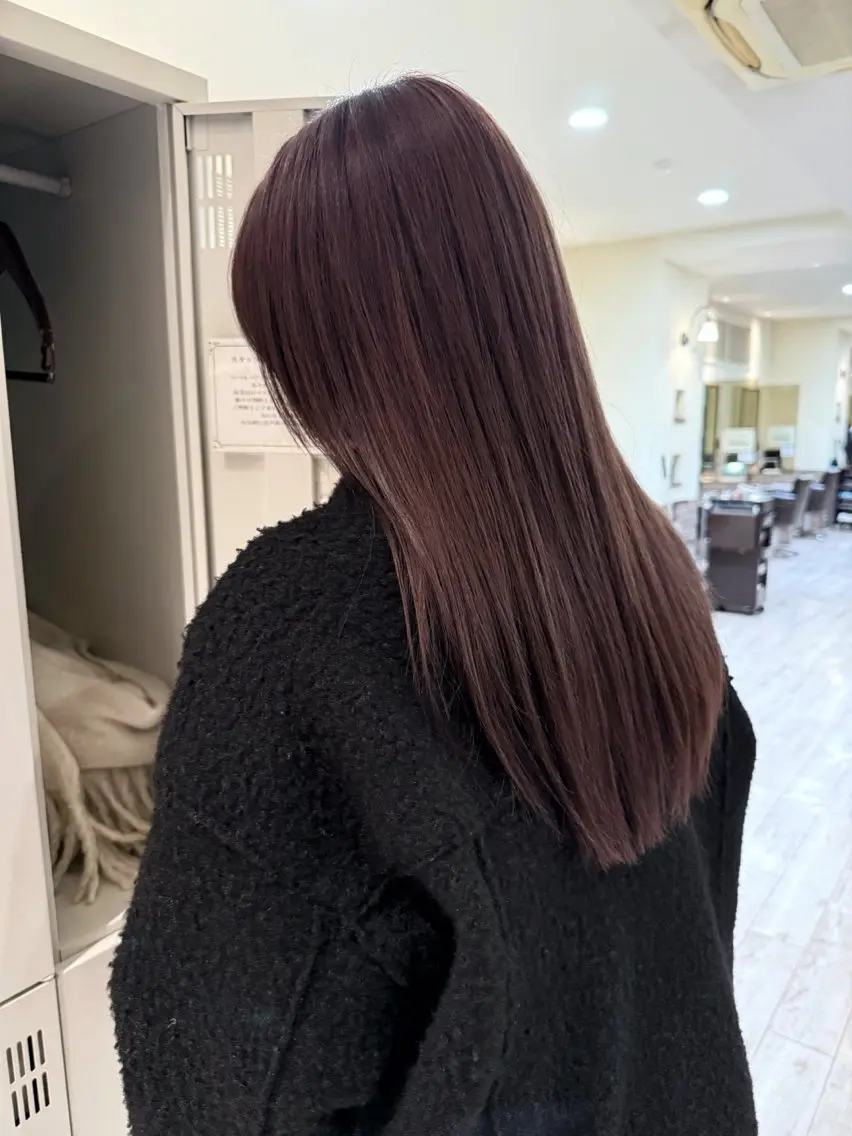 セミロング カラー ヘアカラー トリートメント 甲斐 千尋のヘアスタイル