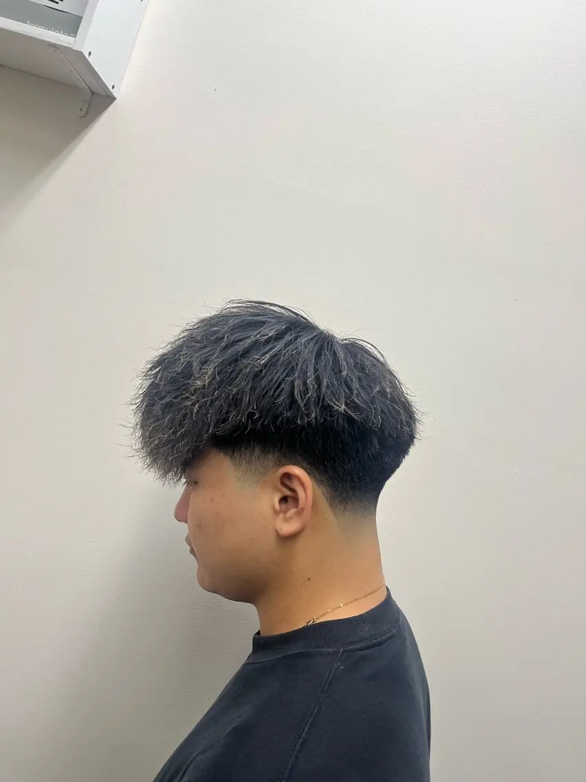 ミディアム ミディアムパーマ カット パーマ ＢＡＲＢＥＲ koyoのヘアスタイル