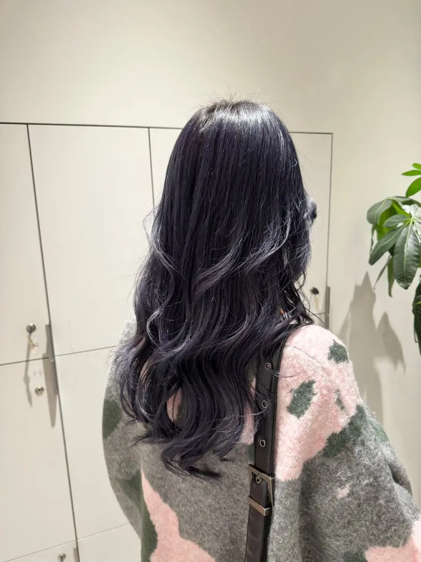 ロング カラー ディープラベンダー ラベンダーカラー ヘアカラー トリートメント ハイトーン/ブリーチ /ボブ特化/SOMAのヘアスタイル