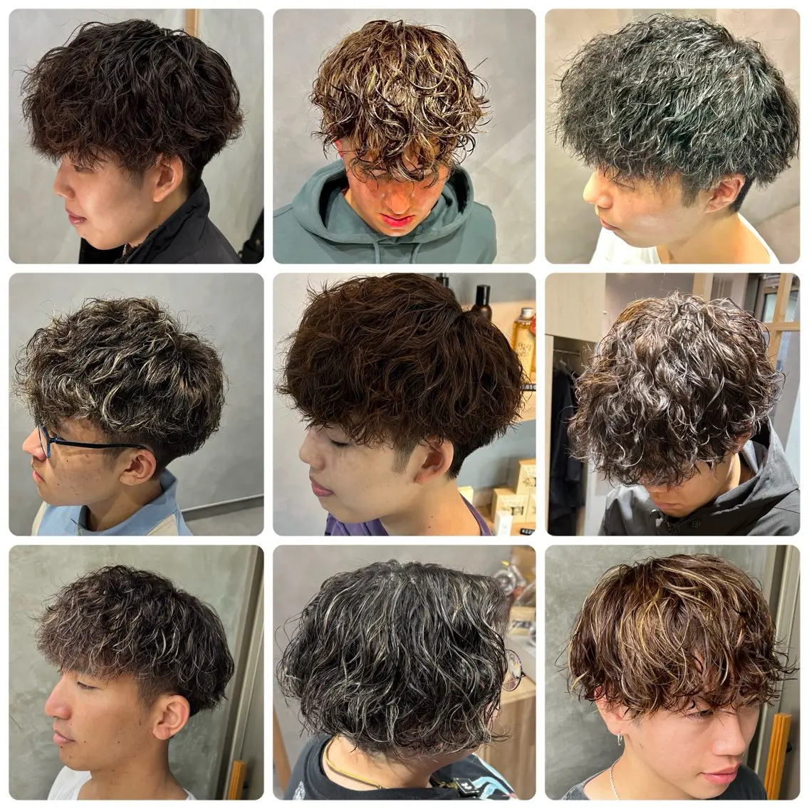 【ミニモ学割】カット＋パーマ＋1回ブリーチ（ハイライトのみ）の写真