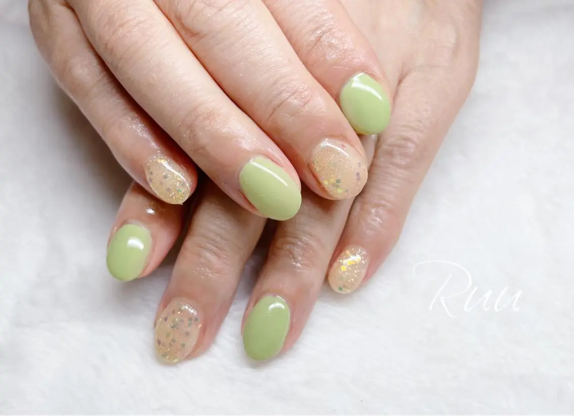 ネイル アートネイル フットネイル フレンチネイル キラキラネイル 韓国ネイル Nail salon Ruuのネイルデザイン