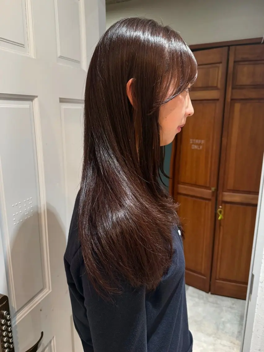 ロング カラー ブラウンカラー カット ヘアカラー トリートメント mai / linoah˚✧のヘアスタイル