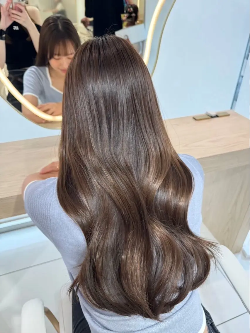 ❄️うる艶ワンカラー❄️ ＋ ✨3ステップトリートメント✨【ロング料金あり】の写真