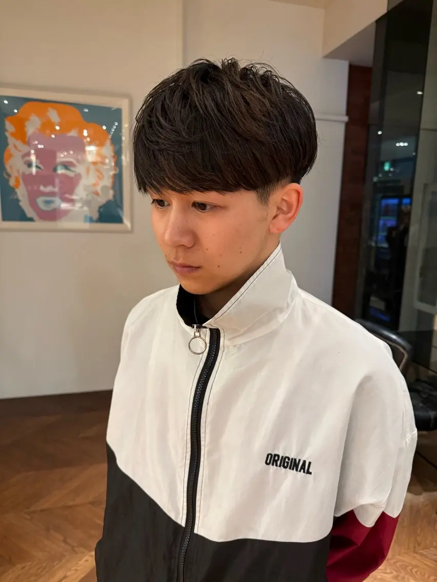 【ノーセットでもカッコよくなります❤️‍🔥】中・高校生カット💇の写真