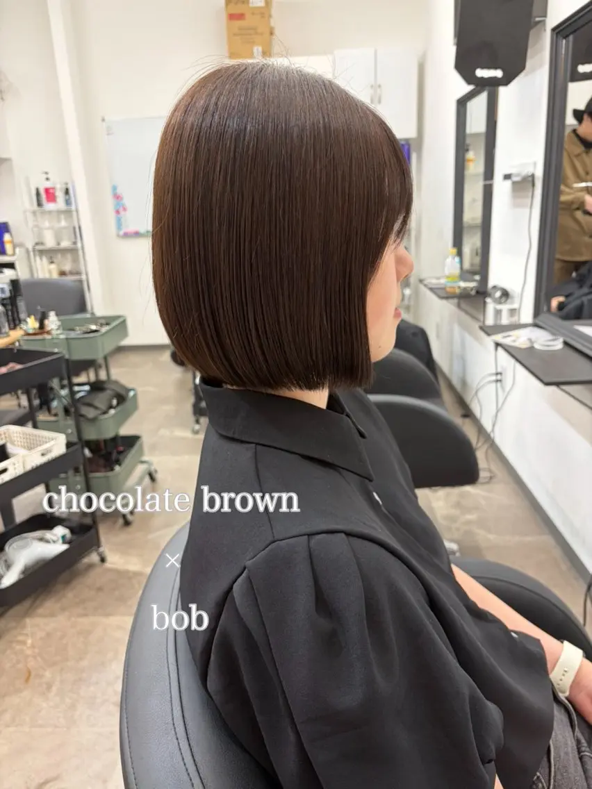 ショート カット ヘアカラー トリートメント 🫧艶髪レイヤー/韓 国ボブ💎石川遥💎のヘアスタイル