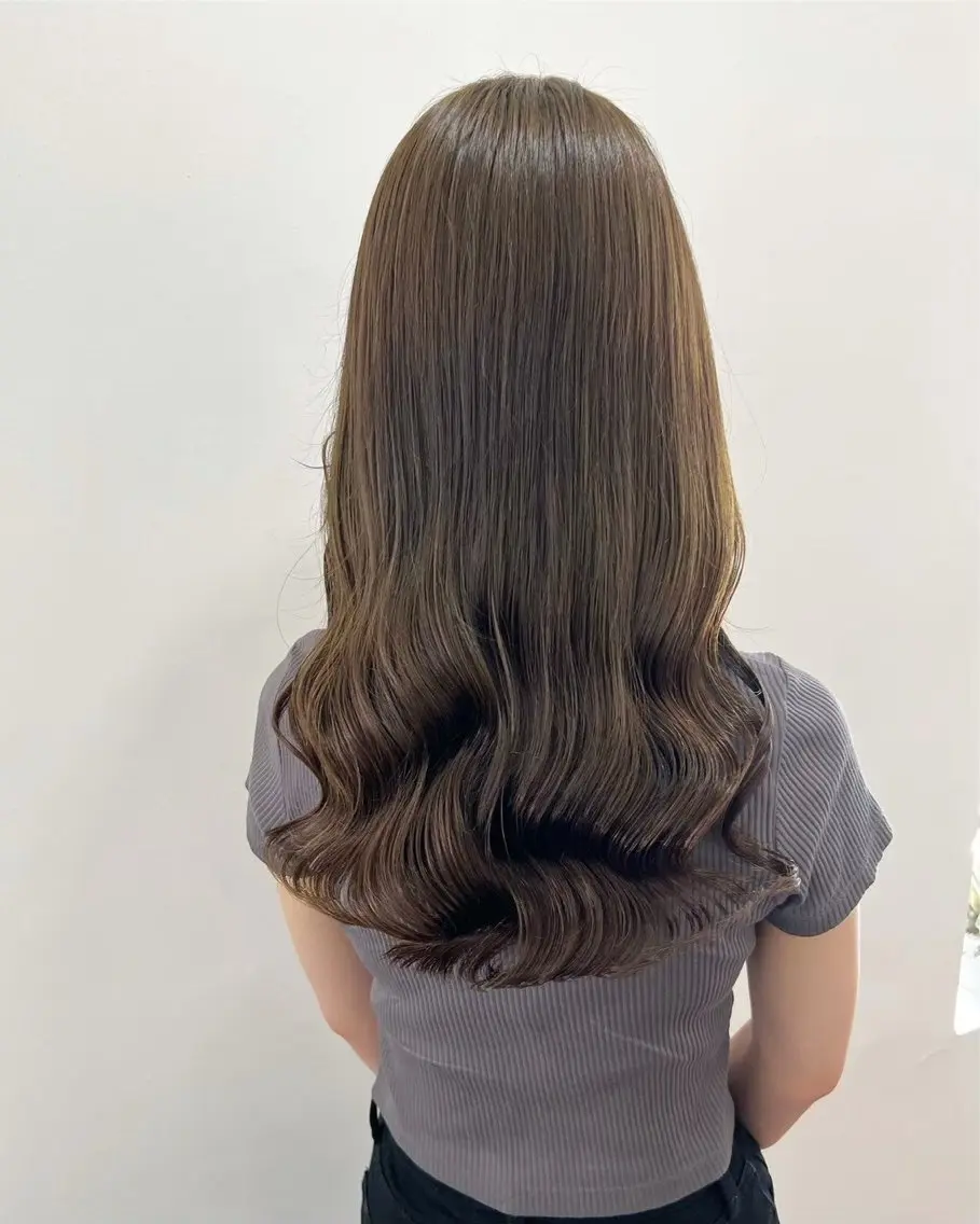 セミロング カット ヘアカラー トリートメント mopa yuiのヘアスタイル