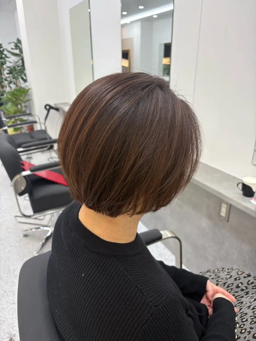 ショート カラー ショートボブ ボブ ショートヘア 笹江 瑞穂のヘアスタイル