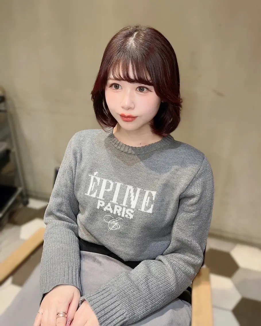 ショート ボブ 韓国風ヘア 似合わせ顔まわり カット💛森尾真由美のヘアスタイル