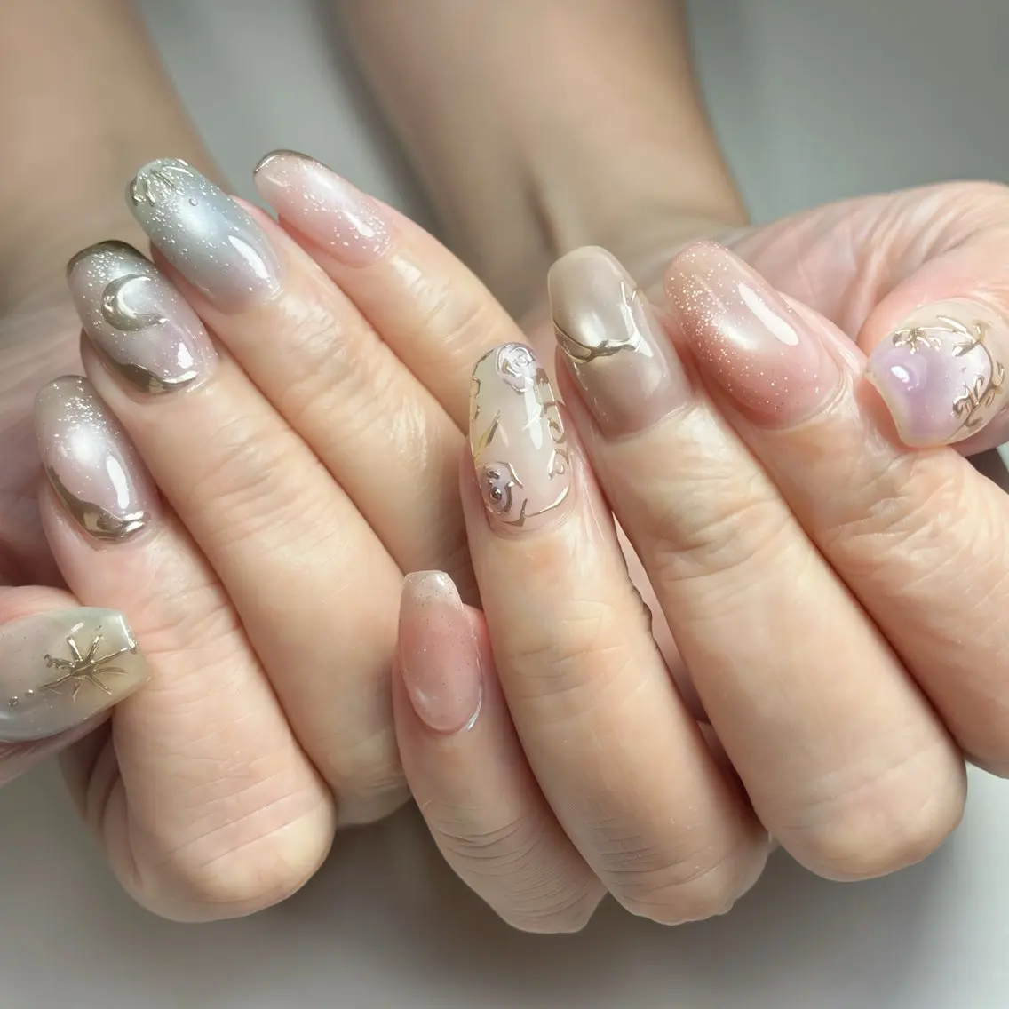 ネイル フットネイル マグネットネイル ニュアンスネイル シンプルネイル ブライダルネイル ハンドネイル nail salon anoneのネイルデザイン