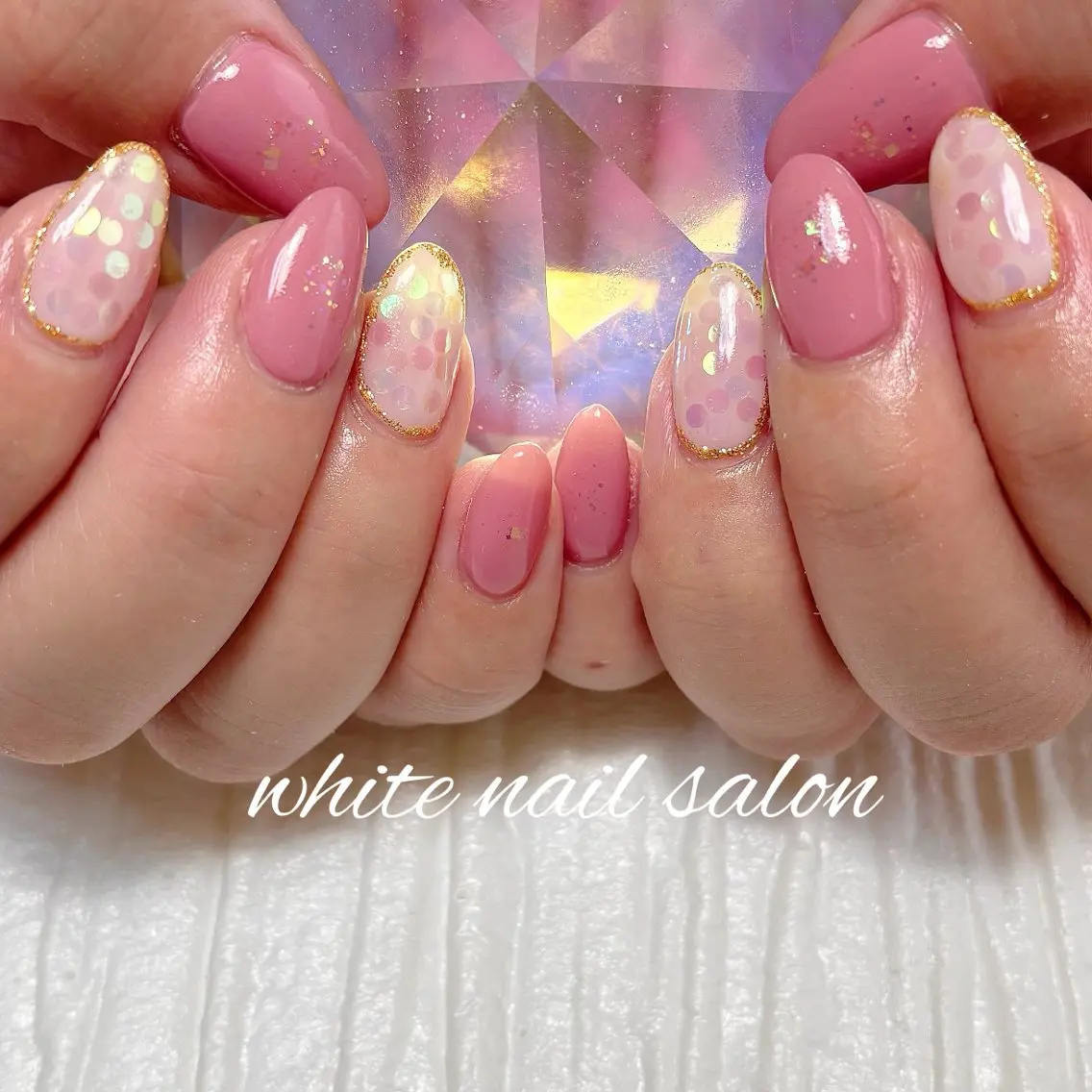 ネイル フットネイル ラメ(グリッター) ハンドネイル white nail salonのネイルデザイン
