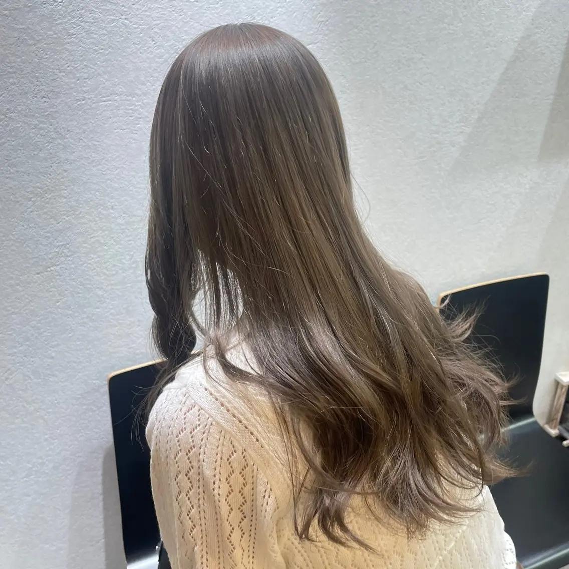 カラー ベージュカラー 透明感カラー オリーブベージュ 銀座：似合わせカラー オリーブ🫒アレンジのヘアスタイル