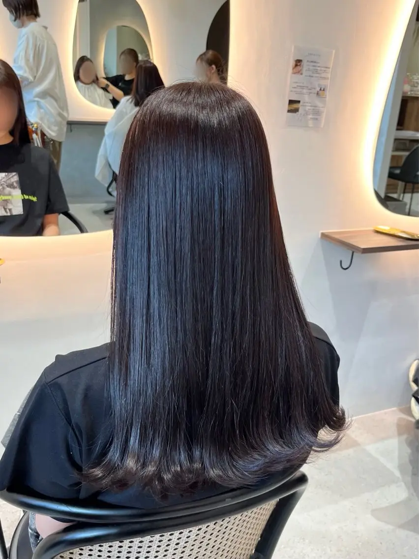 ロング カラー 透明感カラー カット ヘアカラー 池谷 茉耶のヘアスタイル