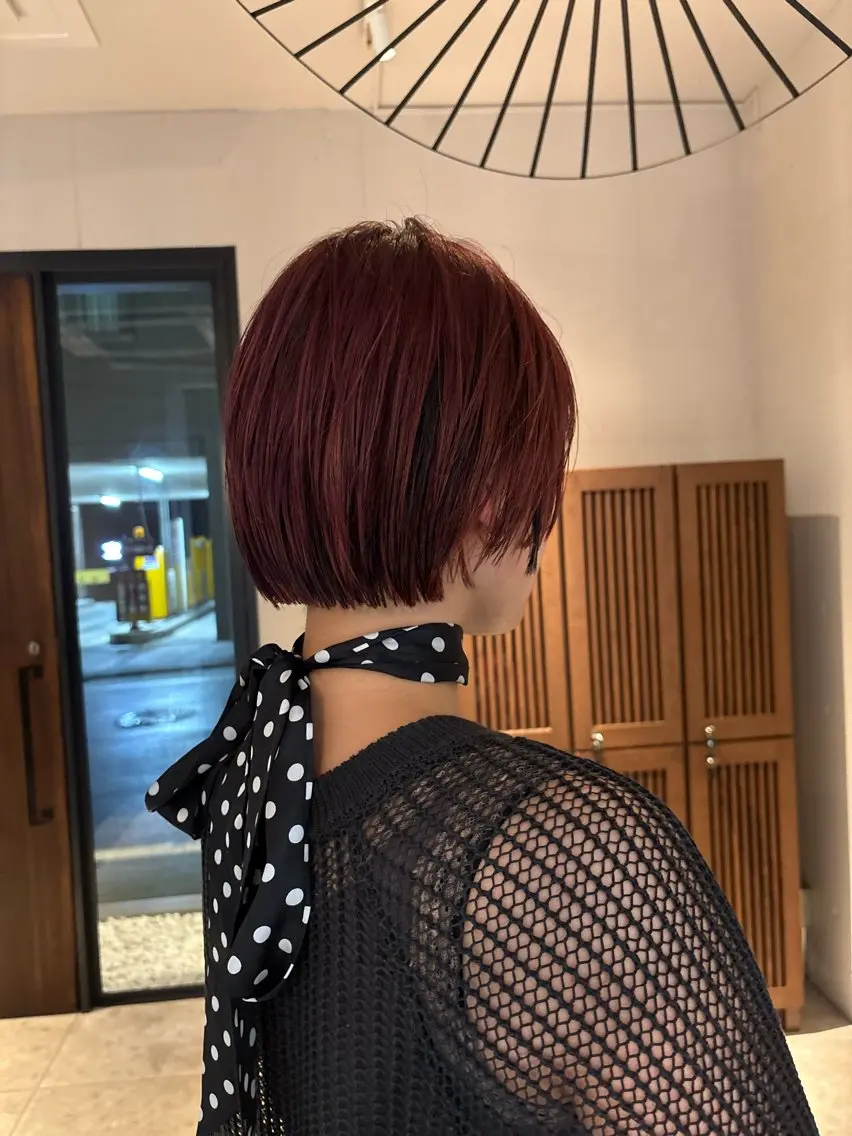 ショート カラー 竹下 浩一のヘアスタイル