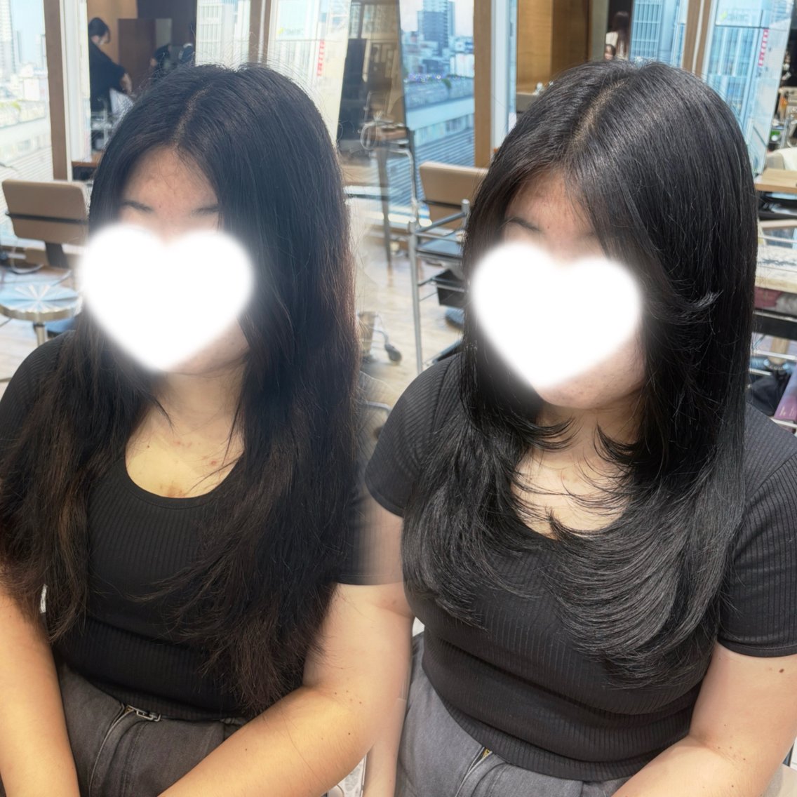 ロング 伸ばしかけ レイヤーカット 村山 美姫のヘアスタイル