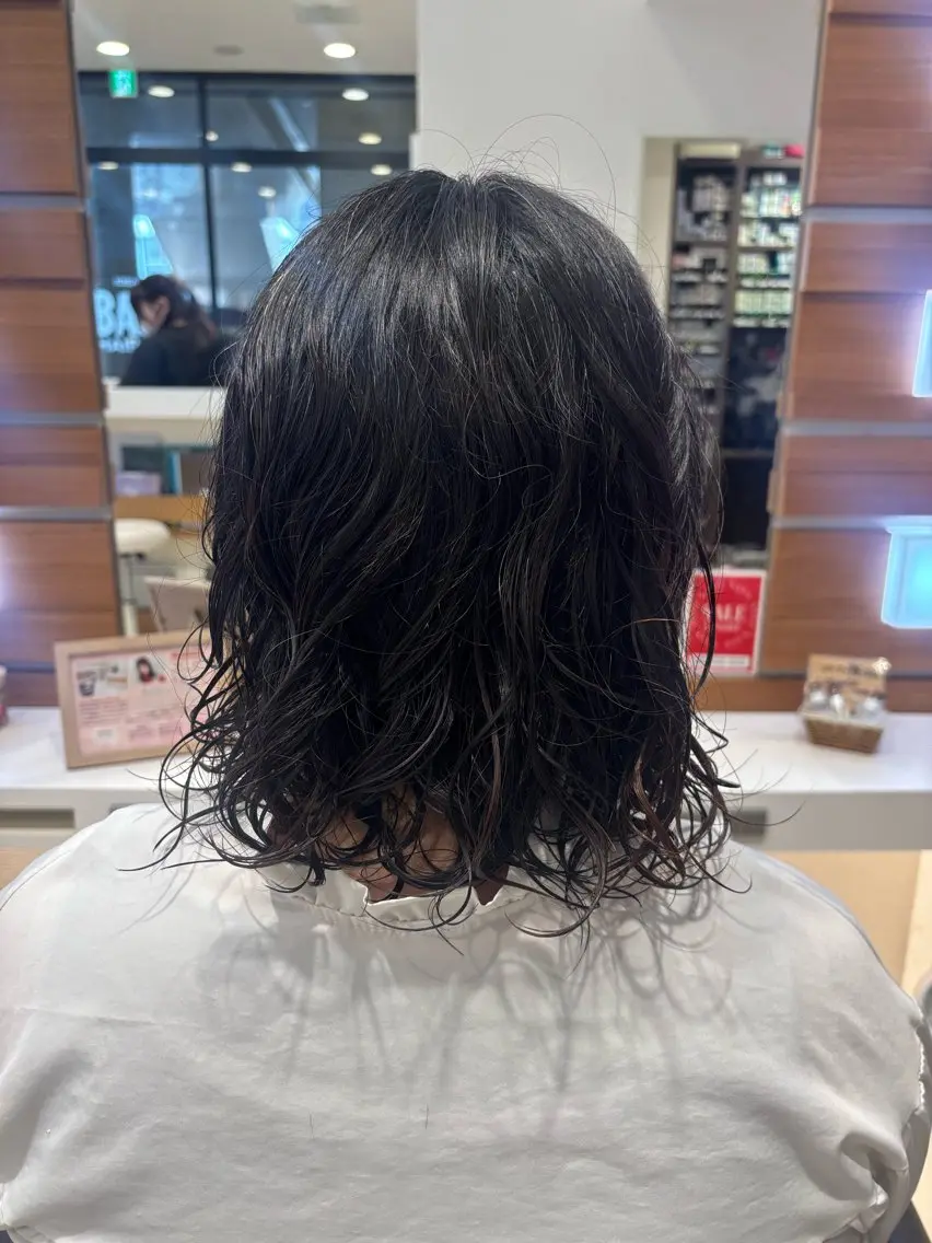 ミディアム パーマ 💎【ちゅるんカラ ー】あいみ💎のヘアスタイル