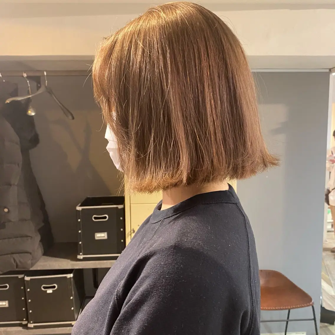 ミディアム カラー ブリーチ ブラウンカラー ケアブリーチ ココアブラウン ダブルカラー ブリーチなしベージュ カラー✨Takeのヘアスタイル