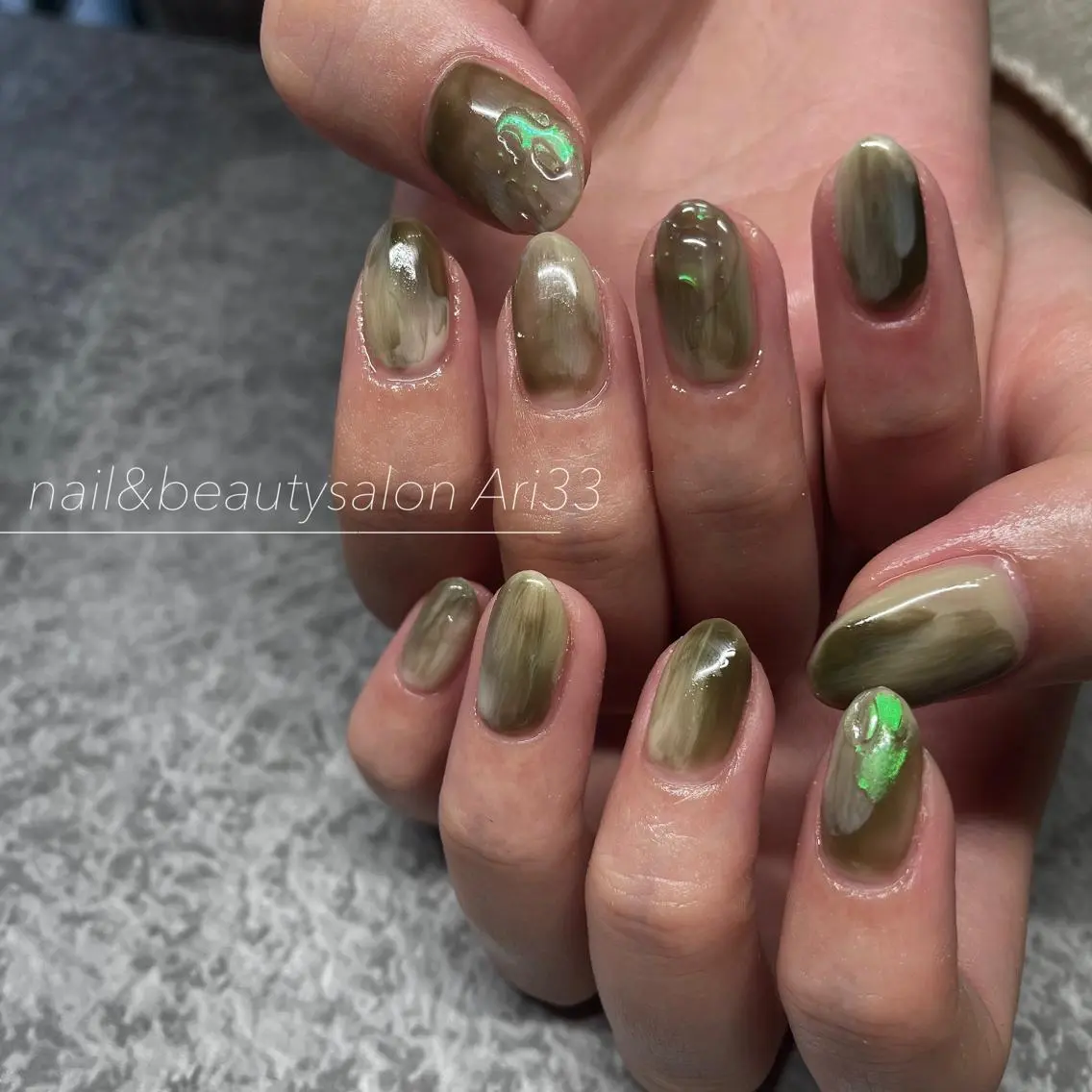 ネイル ニュアンスネイル ハンドネイル プライベートサロン Ari33nailのネイルデザイン
