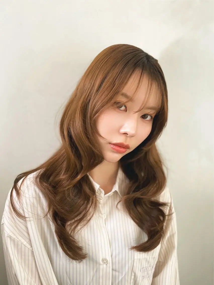 ロング 韓国風ヘア 縮毛矯正 カット パーマ トリートメント レイヤー/デジパ SAKIのヘアスタイル