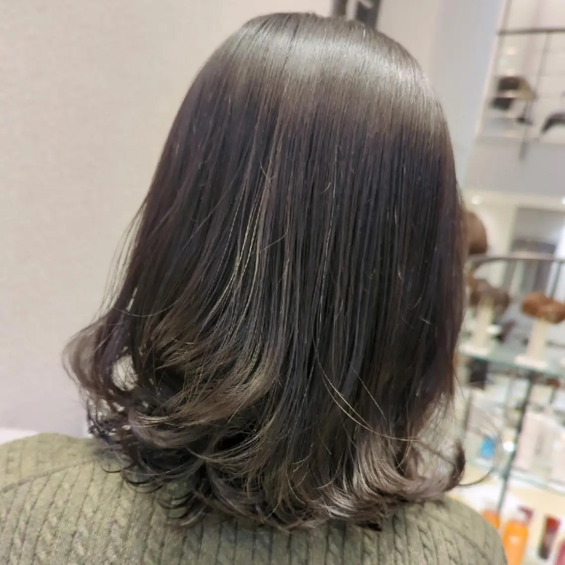 ミディアム ヘアカラー トリートメント ヘアセット 知念 香トータル ビューティー🌷のヘアスタイル