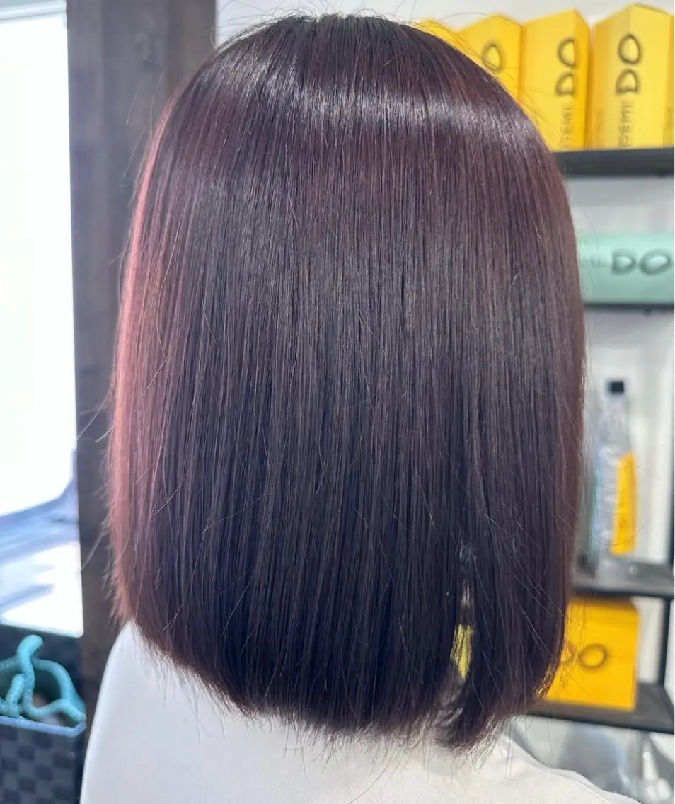 ショート カラー ピンクカラー 小山内 遥のヘアスタイル
