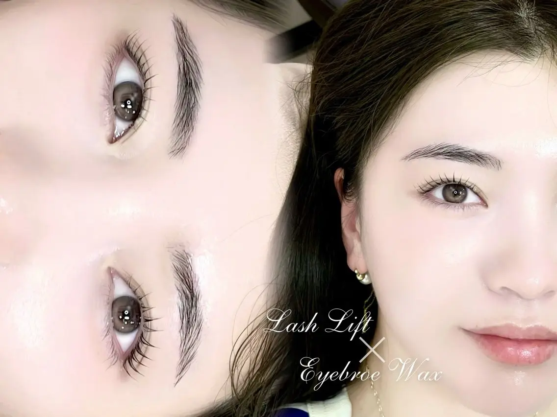 練習モデルモデル💗まつげパーマ＆アイブロウWAX脱毛✨【セットメニュー】の写真