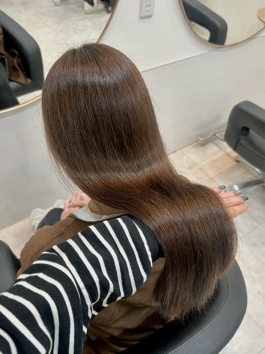 ロング カラー y u i ★ 梅田美容室のヘアスタイル