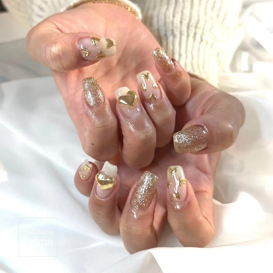 ミディアム ネイル SalonPrima 西院Nail&Eyeのネイルデザイン