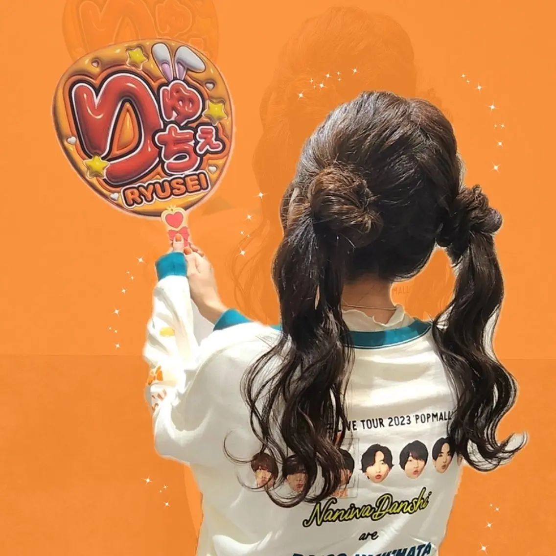 ヘアアレンジ シールエクステ🎀 ホシノ🕒ユウカのヘアスタイル