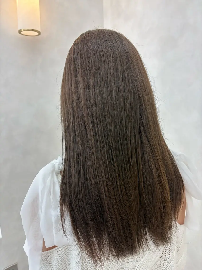 カラー ブリーチ ブラウンカラー ブリーチなしカラー ヘアカラー トリートメント 艶髪/愛されカラー natsuのヘアスタイル