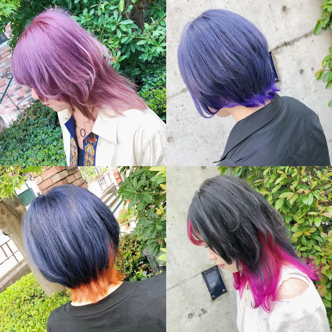 ショート カラー ヘアアレンジ メンズ キッズ カット ヘアカラー トリートメント ヘアセット 💟Chloe原宿店 🩶ハイトーンのヘアスタイル