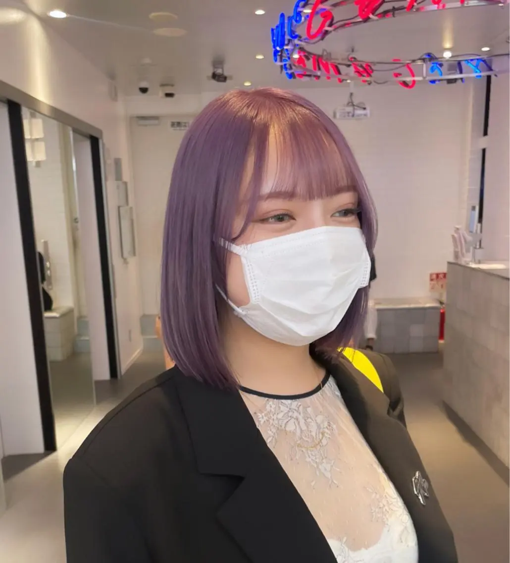 ミディアム カラー カット ヘアカラー トリートメント ヘアセット 🟧オシャレ女子多数 アツシ🟧のヘアスタイル