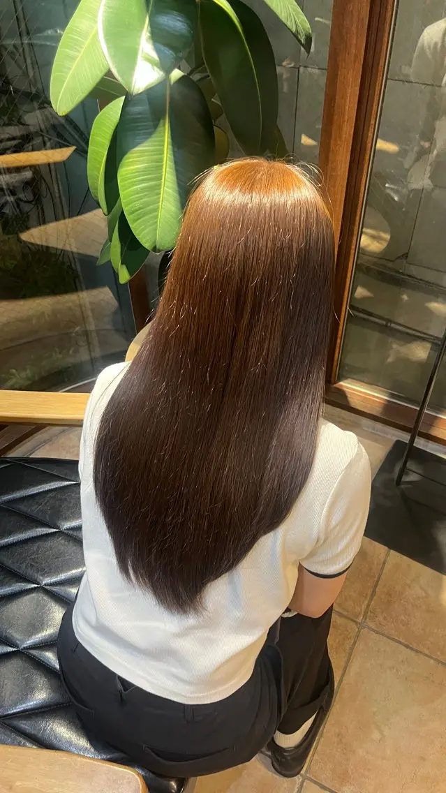 ロング カラー ブラウンカラー ナチュラル透明感 カラー/なお🍊のヘアスタイル