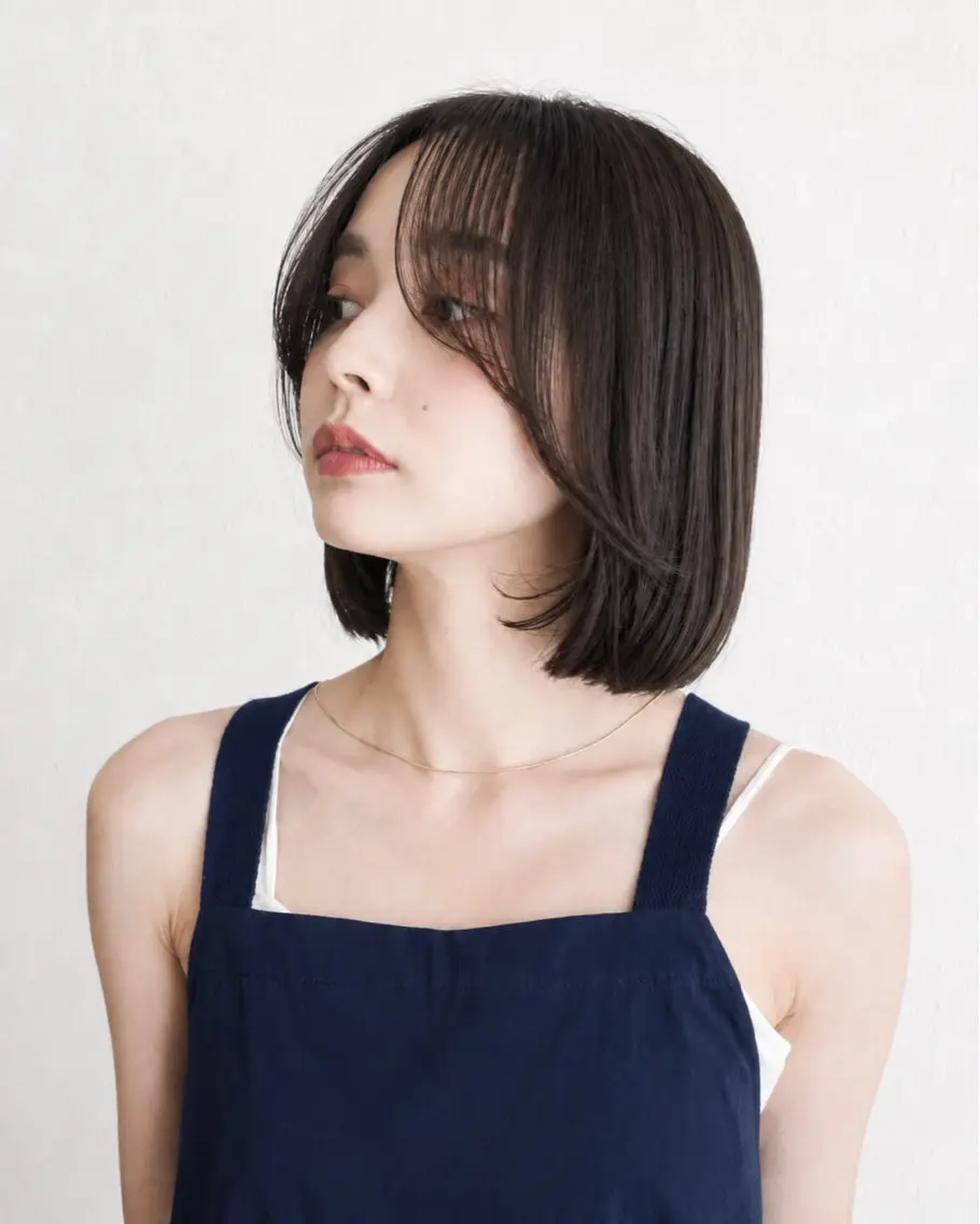 ショート ボブ 顔周りカット 小顔カット カット ヘアカラー トリートメント 新宿/透明感カラー 【最強艶髪】🪽若菜のヘアスタイル
