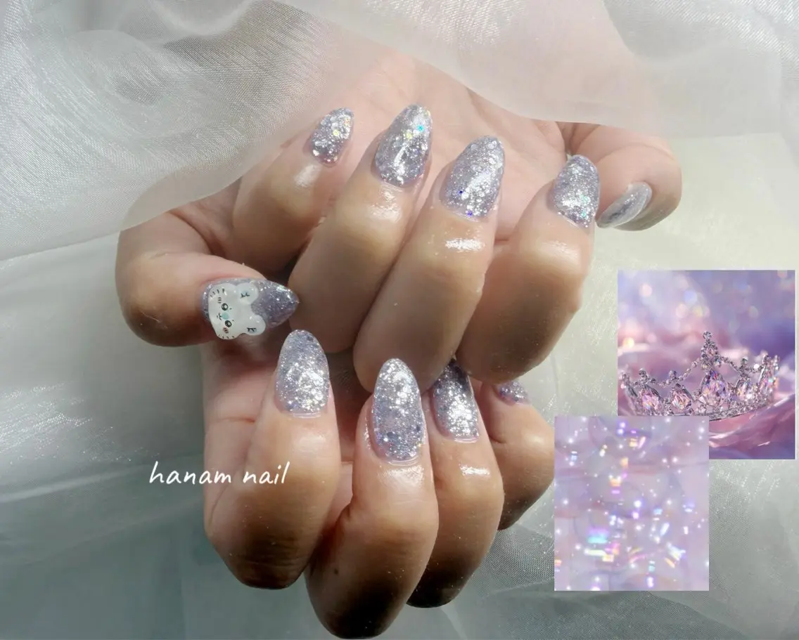 ネイル ハンドネイル hanam nail 🌿🩵ハナムネイルのネイルデザイン