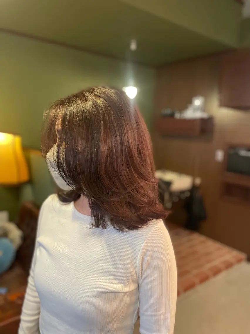 ミディアム カラー カット ヘアカラー トリートメント PATH-hair. storeのヘアスタイル