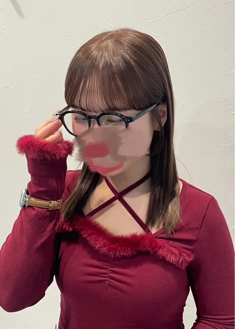 前髪縮毛矯正の写真