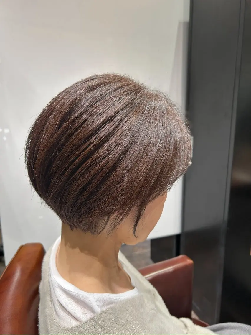 ショート 丸みショート ショートヘア 藤野 拳登のヘアスタイル